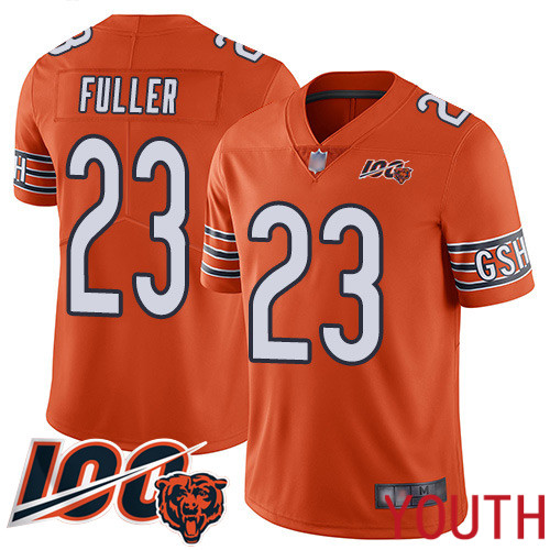 Chicago Bears Limited Orange Youth Kyle Fuller Alternate Jersey NFL Football 23 100th Season